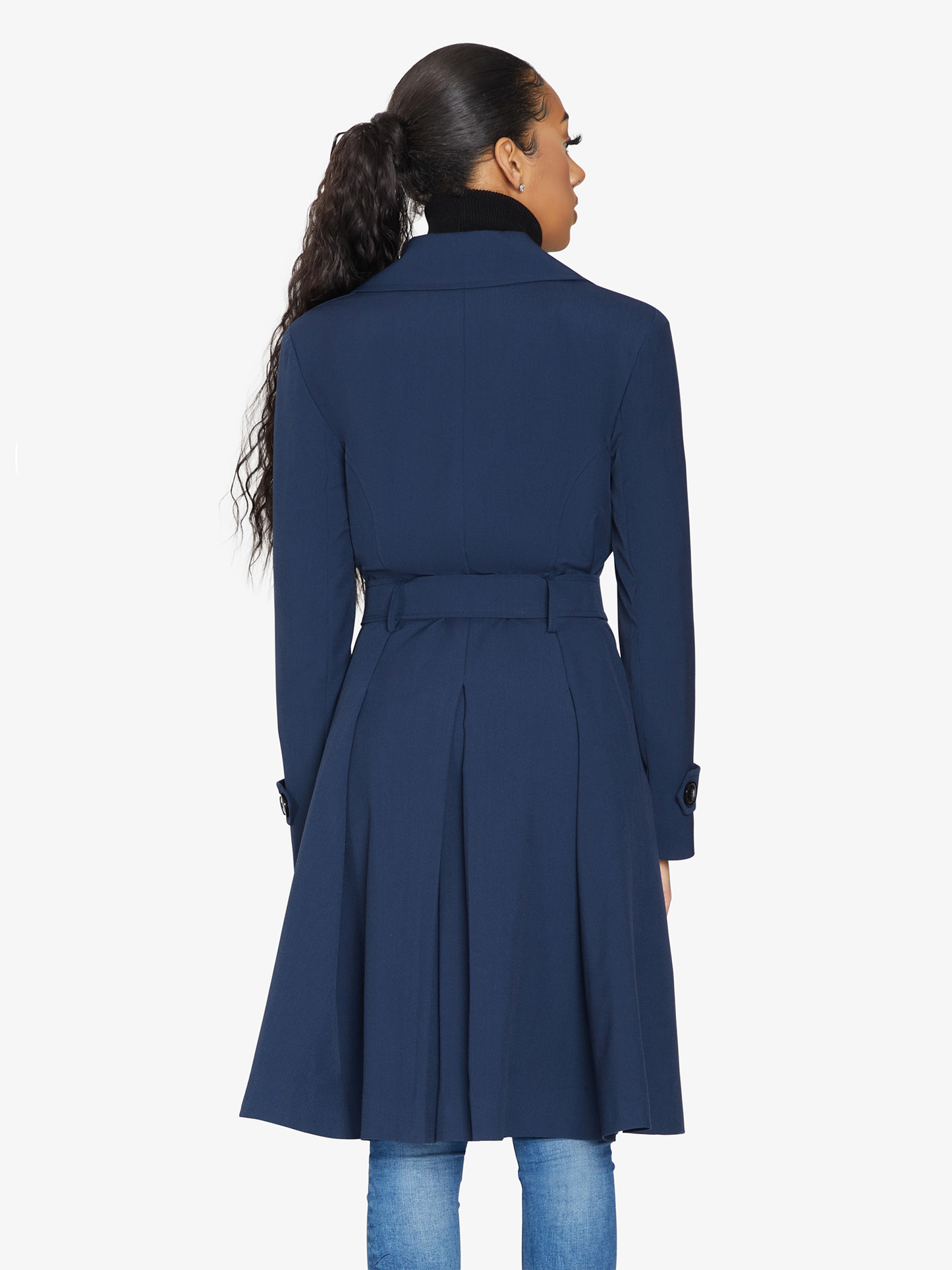 Double Breasted Trench Mac Coat