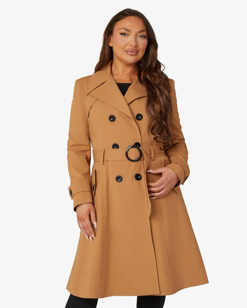 Double Breasted Trench Mac Coat