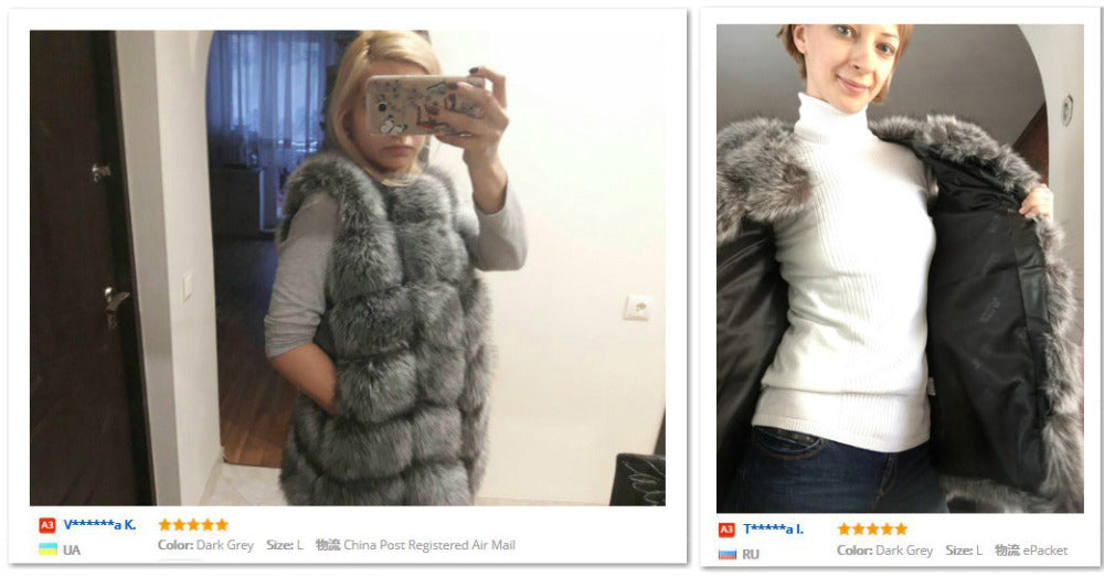 Luxury Fox Vest