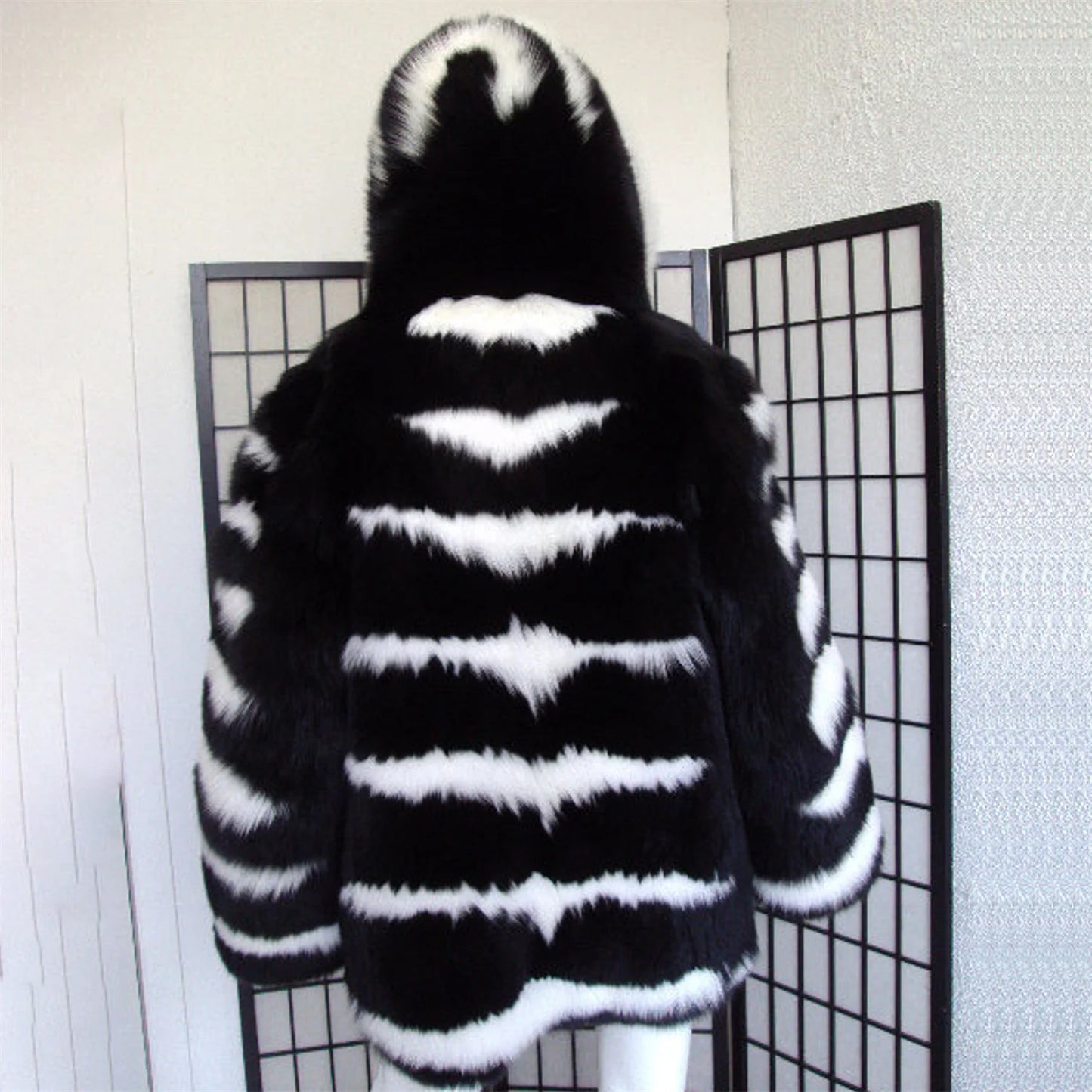 Black & White Fox Fur