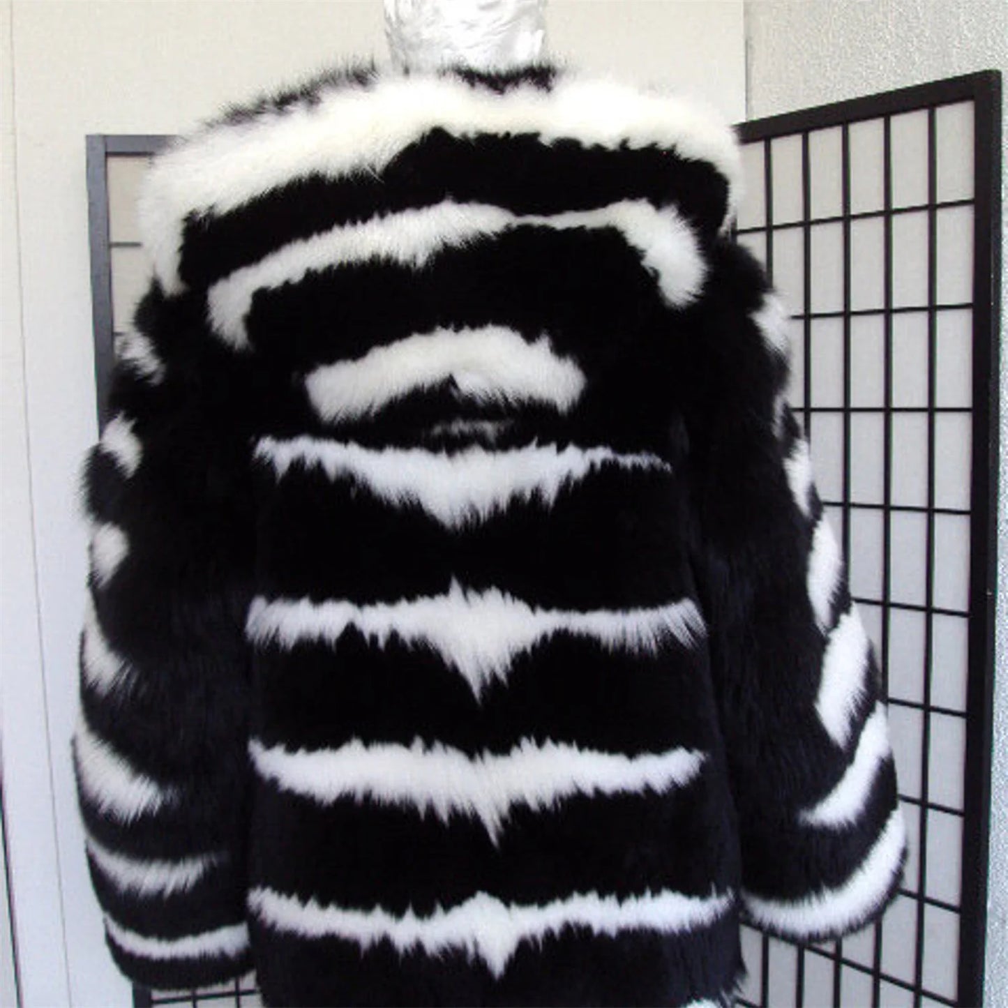 Black & White Fox Fur