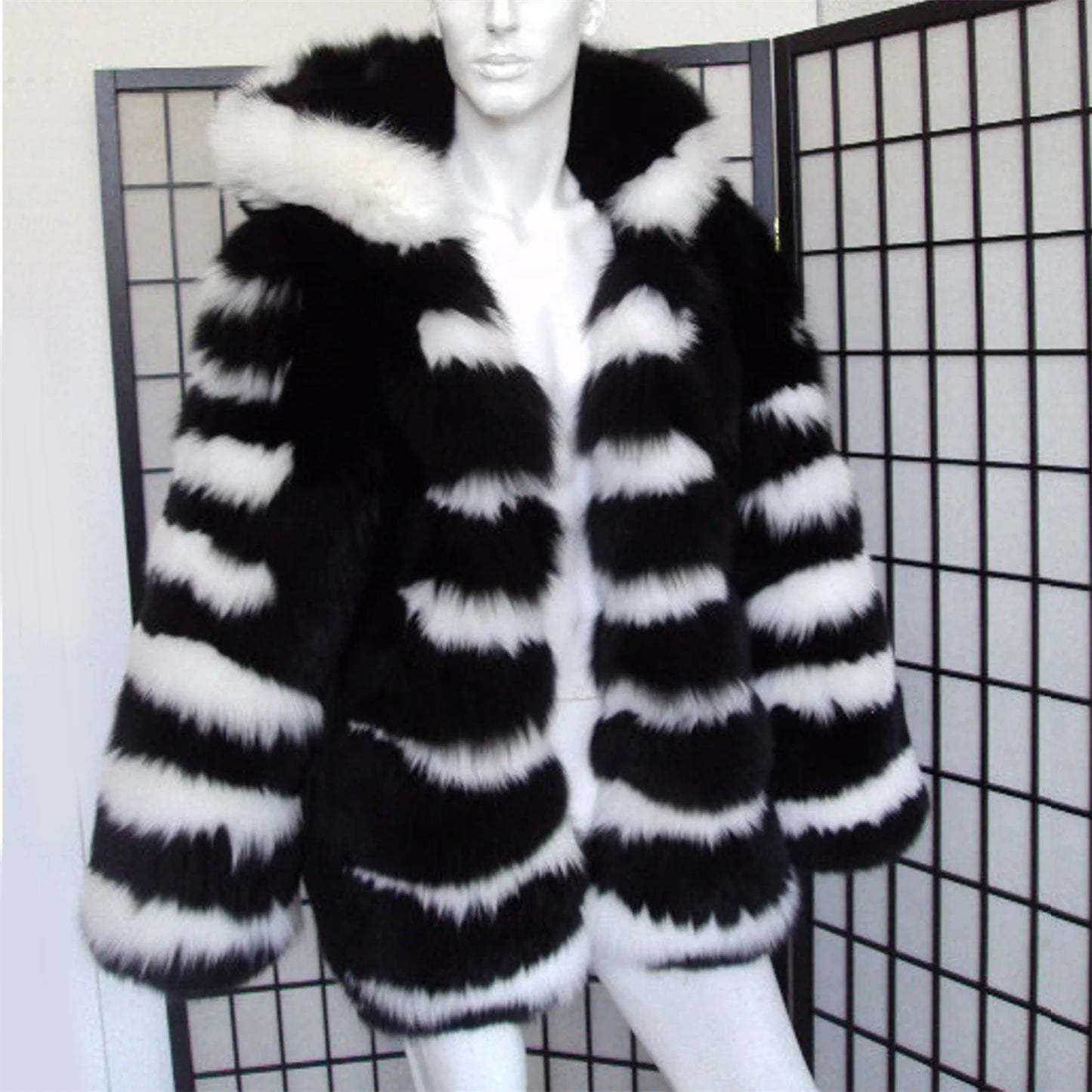 Black & White Fox Fur