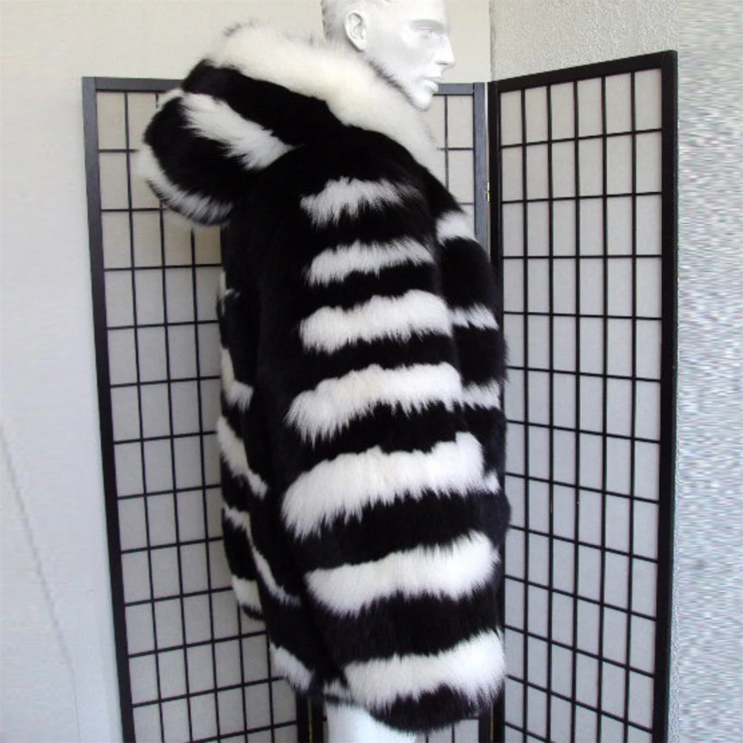 Black & White Fox Fur