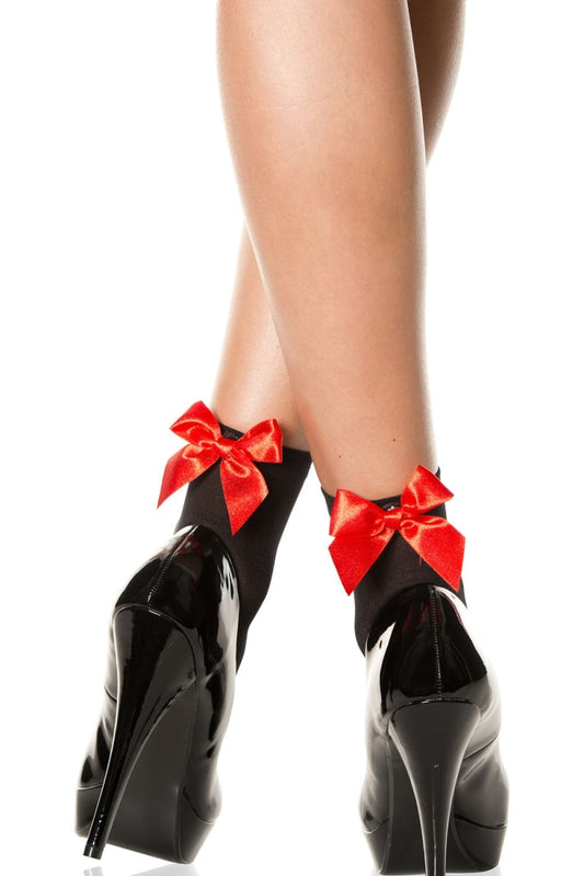 Satin Bow Socks