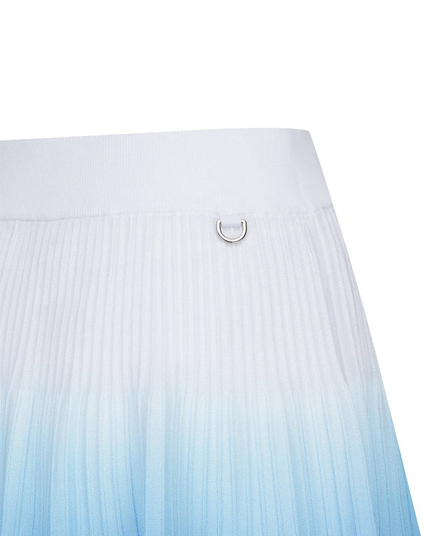 Valeria Golf: Women Gradient  Skirt - Sky Blue