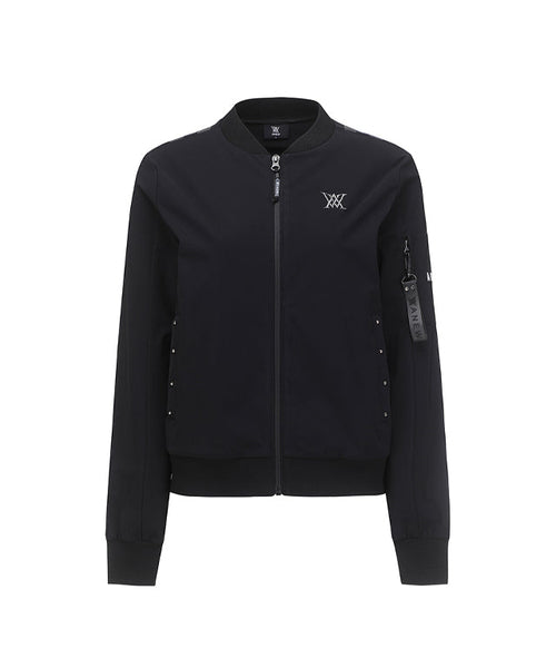 Valeria Golf: Signature Tricot Jacket - Black