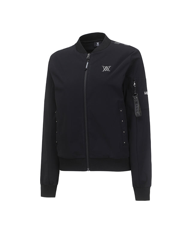 Valeria Golf: Signature Tricot Jacket - Black