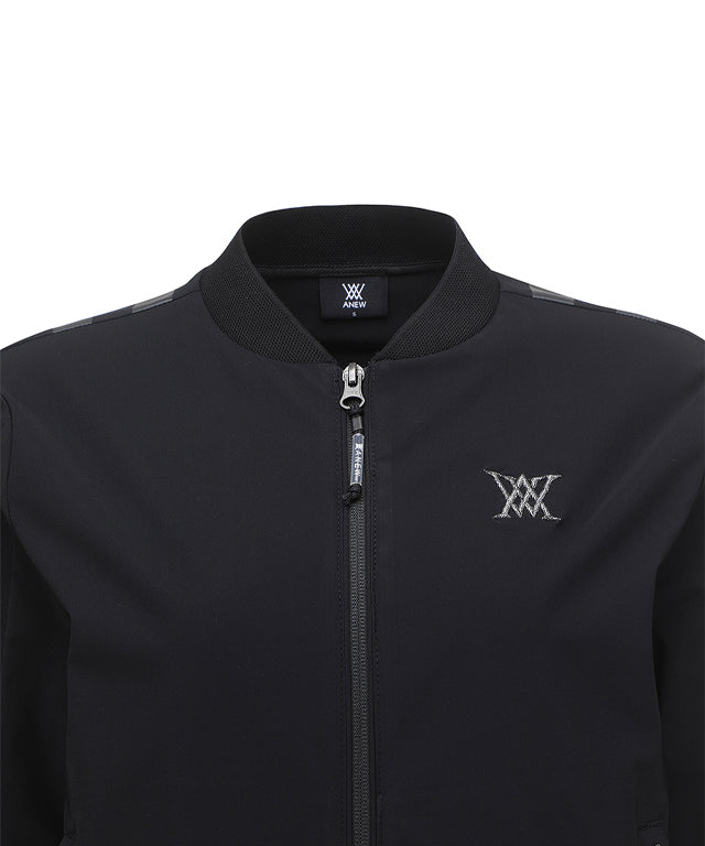 Valeria Golf: Signature Tricot Jacket - Black