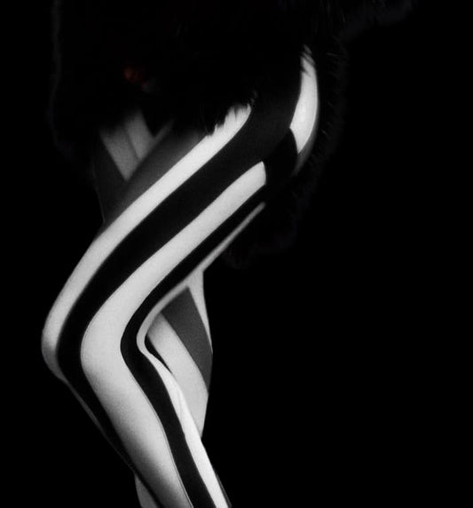 Women's Black/White Tights