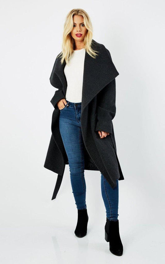 De La Creme Wool & Cashmere Duster Coat