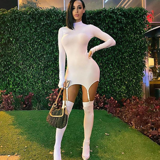 White Body Dress w/ stockings